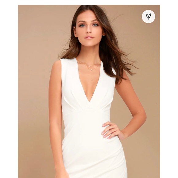 Cocktail Hour Ivory Wrap Dress - Picture 2 of 3